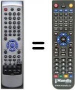Télécommande équivalente HVS59608