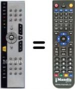 Télécommande équivalente HVS53386