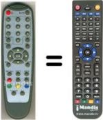 Télécommande équivalente HVS53333