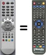 Télécommande équivalente HVS54920