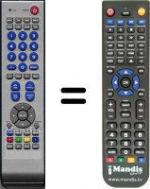 Télécommande équivalente NordMende HVS54928