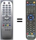 Télécommande équivalente HVS54079