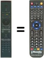 Télécommande équivalente Philips HVS59560