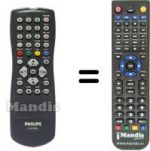 Télécommande équivalente Philips HVS54060
