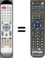 Télécommande équivalente Schaub Lorenz HVS54925