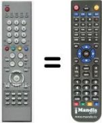 Télécommande équivalente Samsung HVS54911