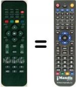 Télécommande équivalente HVS53464