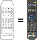 Télécommande équivalente HVS54596