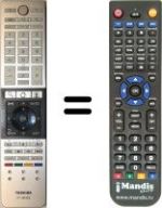Télécommande équivalente Toshiba HVS57321