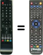 Télécommande équivalente HVS57639