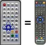 Télécommande équivalente HVS57536