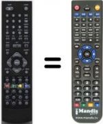 Télécommande équivalente Aeg HVS57695