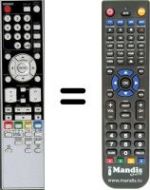 Télécommande équivalente HVS57541