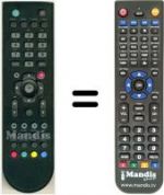 Télécommande équivalente HVS53309