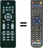 Télécommande équivalente HVS59077