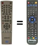Télécommande équivalente 00002 A