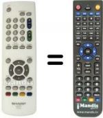 Télécommande équivalente 010190