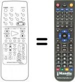 Télécommande équivalente Sinudyne SV 9084