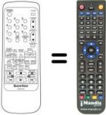 Télécommande équivalente Sinudyne SV 9222