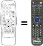 Télécommande équivalente Sinudyne SV 11224