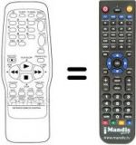 Télécommande équivalente United TVC 2140 SI