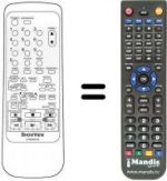Télécommande équivalente 07660AN140