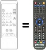 Télécommande équivalente AKURA TV A 1