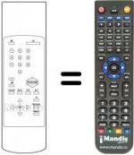 Télécommande équivalente 100 TS 026