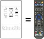 Télécommande équivalente 105-018A