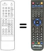 Télécommande équivalente 105-088B