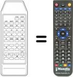 Télécommande équivalente 105-523E