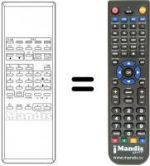 Télécommande équivalente CE 91 / 54