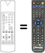Télécommande équivalente 100 TS 034