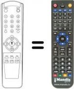 Télécommande équivalente 105-209A