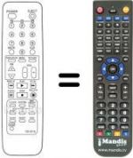 Télécommande équivalente 105-231 G