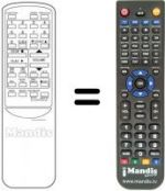 Télécommande équivalente Funai 2005