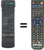Télécommande équivalente Sony KV-X 2981 D