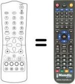 Télécommande équivalente Aristona 14 PT 1565
