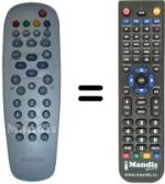 Télécommande équivalente Aristona 14 PT 1574 / C