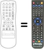 Télécommande équivalente Aristona 14 PV 101