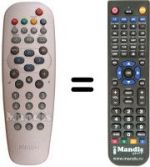 Télécommande équivalente Aristona 23 PF 4310 / 01