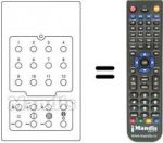 Télécommande équivalente 16 CHANNELS