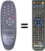 Télécommande équivalente 19900158