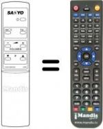 Télécommande équivalente 1AV0U10B01000