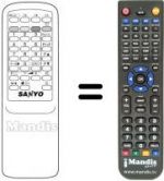 Télécommande équivalente 1AV0U10B09101