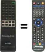 Télécommande équivalente Sony KV-M 1620