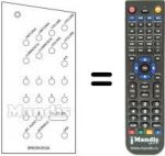 Télécommande équivalente 20 / 40 CHANNELS US