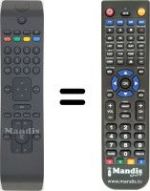 Télécommande équivalente Techwood TW 22916 B19 LED