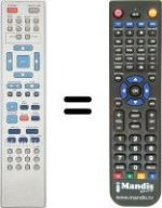 Télécommande équivalente RC 2521