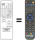 Télécommande équivalente 2190 T